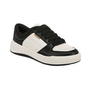 Dr. Scholl's shoes women 9 Ollie lace up sneaker black and white athletic